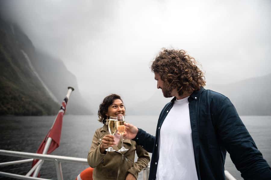 Milford Sound: Premium Small Group Cruise with Canape Lunch - Champagne, Canapés, and a Taste of Fiordland