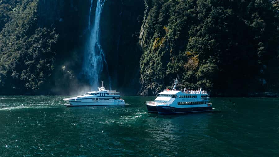 Milford Sound: Waterfalls, Wildlife, and Rainforest Cruise - Boarding the Maiden of Milford