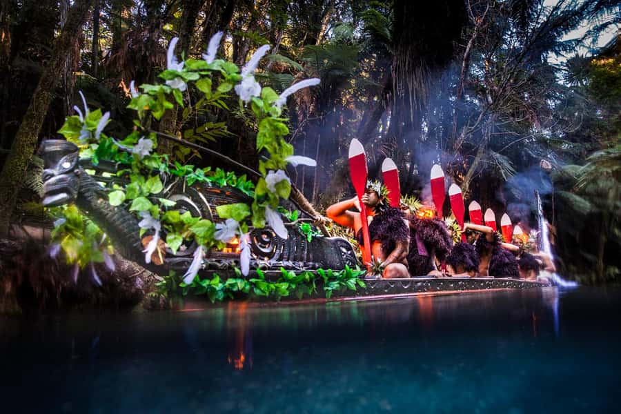 Mitai Maori Village: Cultural Experience and Dinner Buffet - The waka arrival sets the tone