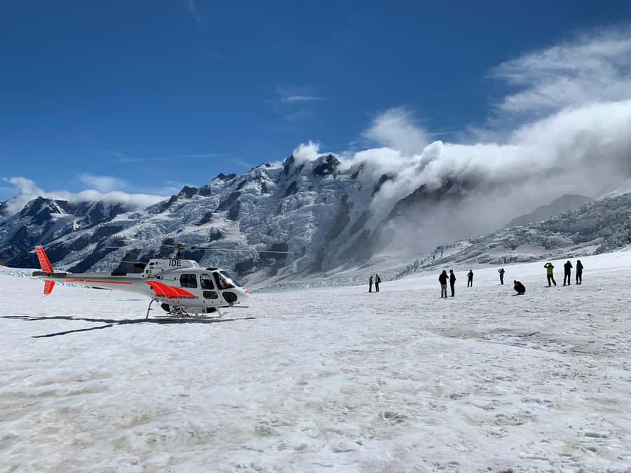 Mount Cook: Tasman Glacier & National Park Scenic Flight - Murchison Glacier, blue ice, and the Tasman route