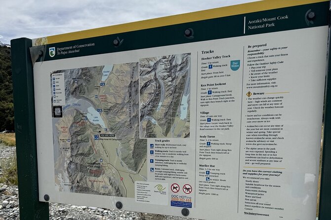 Mt. Cook Full Day Group Tour via Tekapo from Christchurch - Hooker Valley offers a taste of the famous track