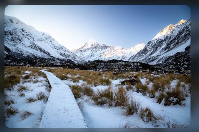 Mt. Cook Full Day Private Tour via Tekapo from Christchurch - Tasman Glacier requires a short walk