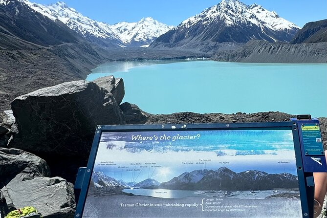 Mt. Cook Private Day Trip From Christchurch Via Lake Tekapo - Tasman Glacier offers a short walk and distant ice