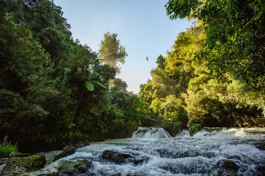 Okere Falls: Zipline over Waterfalls Experience - What makes this Okere Falls zipline special