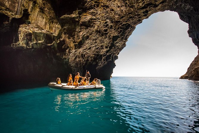 One Hour Cathedral Cove Boat Tour in Hahei - Orua Beach House and the larger sea caves