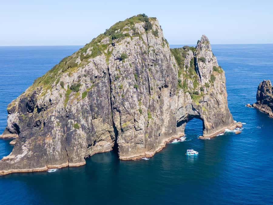 Paihia/Russell: Hole in the Rock Cruise with 2 Island Stops - Motuarohia Island and the Twin Lagoons Viewpoint
