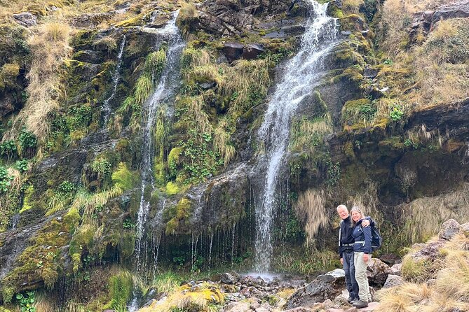 Premium Tongariro Crossing Guided Group Walk - The long descent tests your legs