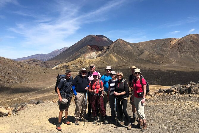 Premium Tongariro Crossing Guided Group Walk - Ruapehu, the visitor centre, and the base