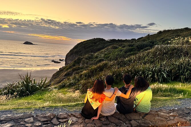 [PRIVATE] SUNSET. Wine. Hot Pool. Dinner - Muriwai Beach is the visual finish