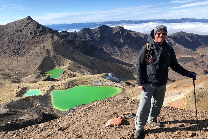 Private Tongariro Crossing Guided Walk - The long climb toward the volcanic saddle