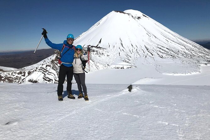 Private Tongariro Crossing Guided Walk - Winter crossing with crampons and ice axes