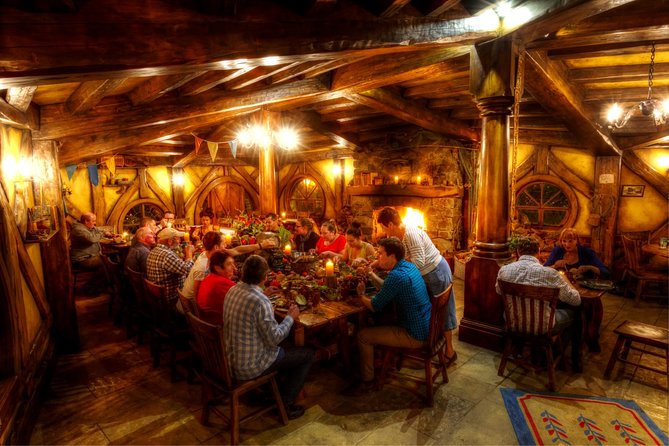 Private tour - Hobbiton Movie Set Evening Banquet Return from Auckland - The lantern-lit walk back through the village