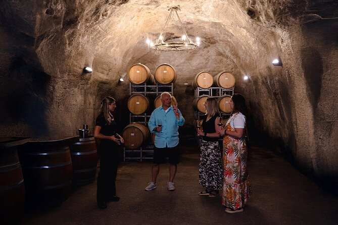Queenstown Classic Wine Tour: 3 Winery Visits, Cave Tour & Cheese - Kinross: a strong opening tasting
