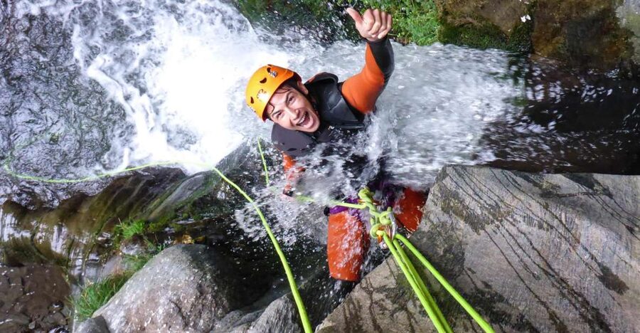 Queenstown: Gibbston Valley Half-Day Canyoning Adventure - Climbing, sliding and swimming through the gorge