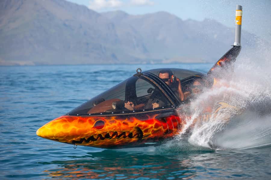 Queenstown: Hydro Attack Shark Ride - Safety gear and the sealed canopy