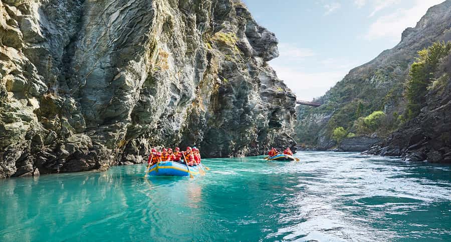 Queenstown: Kawarau River Rafting and Jet Boat Ride - Getting fitted out in wetsuits and safety gear