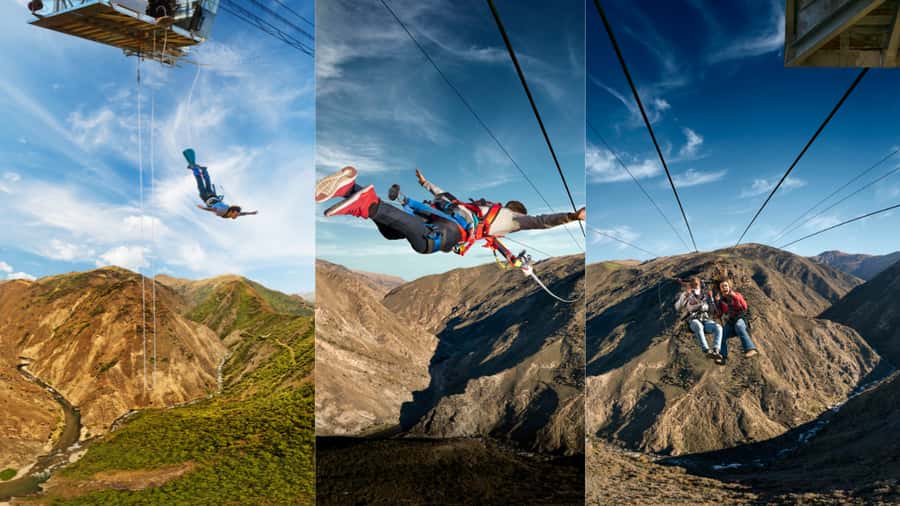 Queenstown: Nevis Thrillogy (Bungy, Swing, Catapult) - The 134m Nevis Bungy tests your nerve first