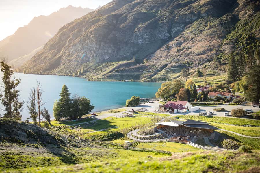 Queenstown: Queenstown Lake Cruise and Walter Peak Farm Tour - Tea in the country