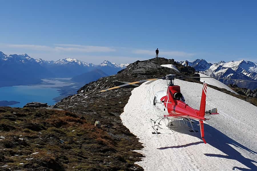Queenstown: Scenic Alpine Heli-Flight - Queenstown Basin from the air