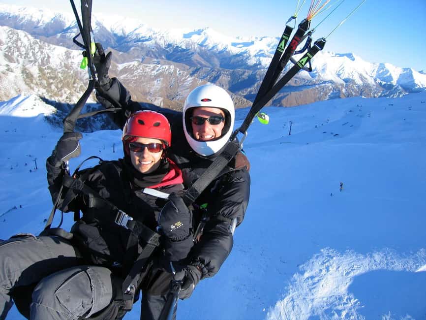 Queenstown: Tandem Paraglide - Winter - Coronet Peak 5400ft - A gentle landing and the ride back
