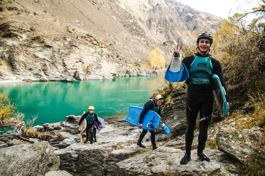 Queenstown: White Water Surfing Along the Kawarau River - Surfing waves and riding whirlpools