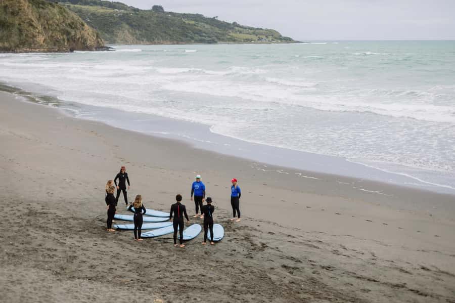 Raglan: 2 Day Surf Lesson & Rental Package - Day one: learning the basics before chasing waves