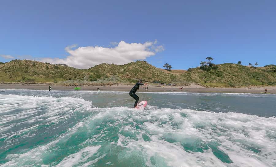 Raglan: Group Surf Lesson - The Water Time You Can Expect