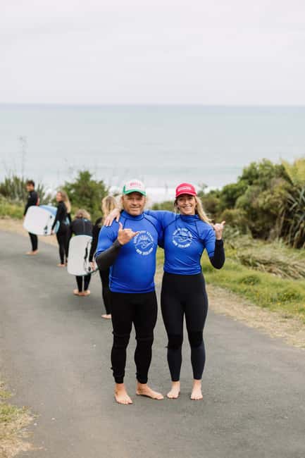 Raglan: Private Surf lesson 2:1 - What the two-hour lesson covers