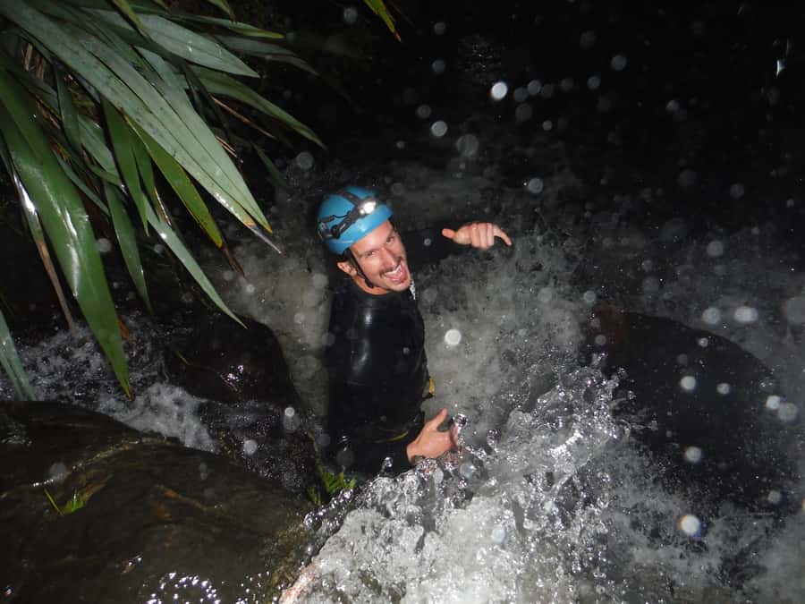 Raglan: Sunset Canyoning Tour and Glowworm Experience - What the 5mm wetsuit really means