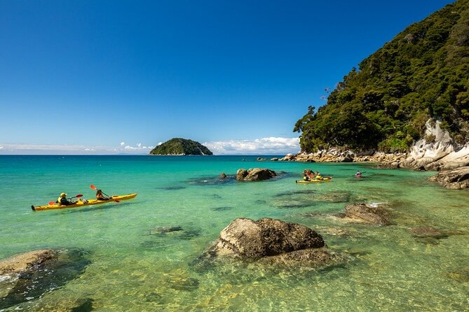 Remote Marine Reserve - Guided Kayaking - New Zealand - Awaroa to Bark Bay: Shag Harbour and Tonga Arches