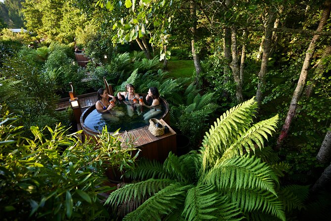 Rotorua Forest Hot Tub Soak at Secret Spot - Drinks, food, and the backyard café