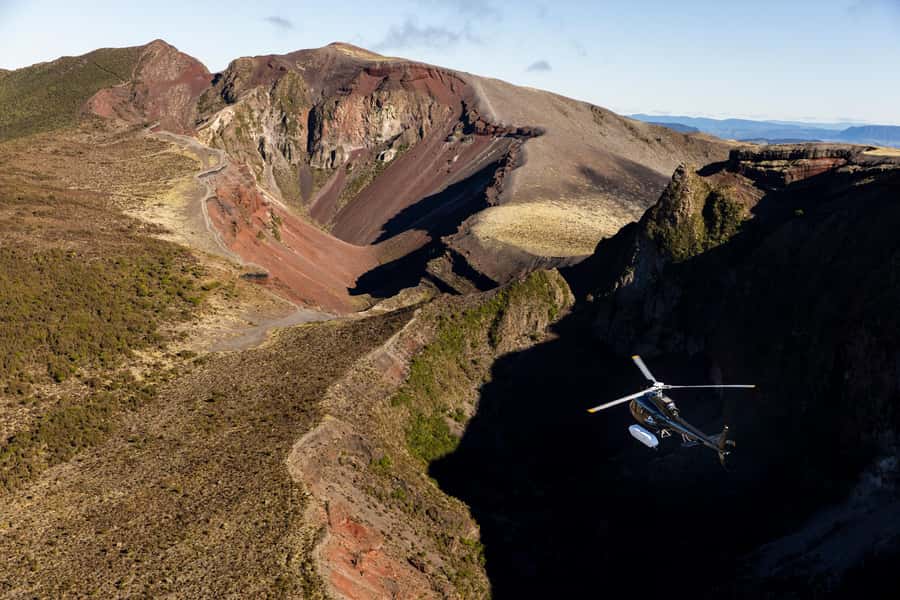 Rotorua: Helicopter Flight and Guided Walk on Mt Tarawera - Leaving Rotorua from the lakefront