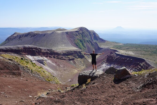 Rotorua Hiking: Mt Tarawera Guided Volcanic Crater Experience - Into the crater on loose scoria
