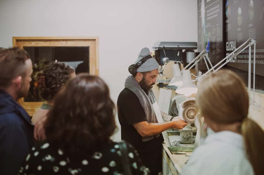 Rotorua: Jade Carving Experience at a Local Studio - The live carving demonstration, from rough stone to finished form