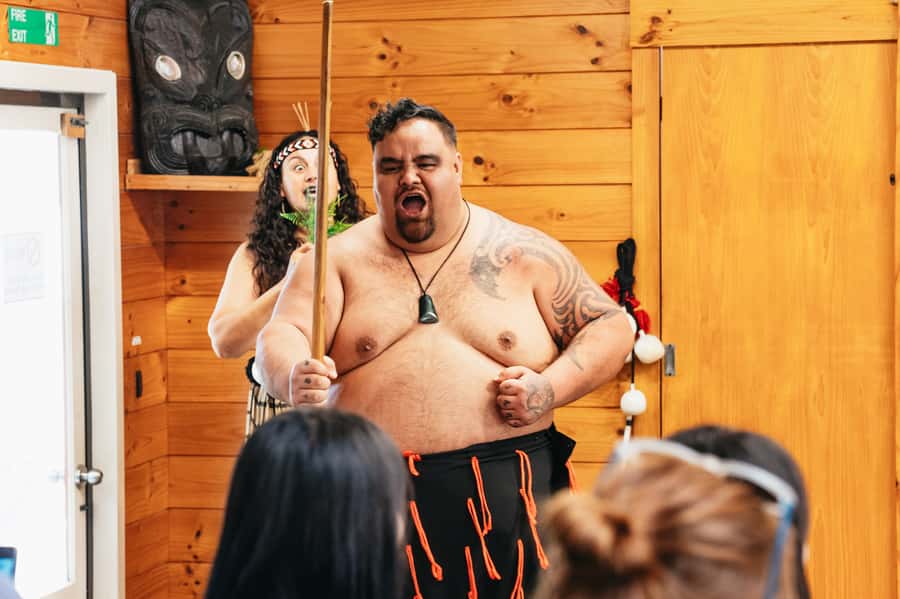 Rotorua: Māori Cultural Performance with Dancing - The setting inside a living Māori village