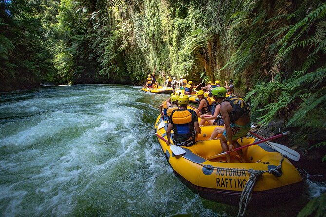 Rotorua Rafting: Kaituna River White Water Rafting & Free Sauna - Three waterfalls, with Tutea Falls as the climax