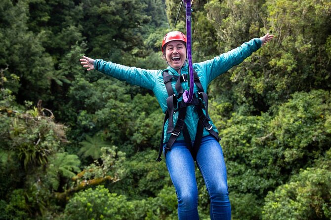 Rotorua’s Ultimate Zipline: 6 ziplines, 400 m Tandem, Cliff Walk - The volcanic cliff walk adds something different
