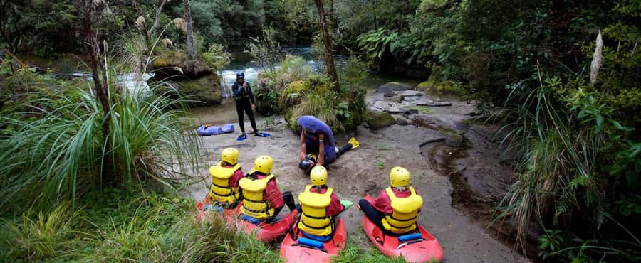 Rotorua Sledging: Kaituna White Water River Board Experience - Getting ready for an active hour in the water