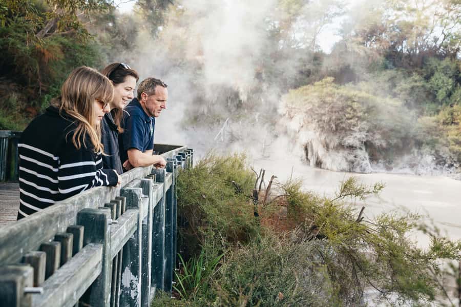 Rotorua: 'Thermal Path Tour' Geothermal half day Tour - Rainbow Mountain adds forest to the geothermal story