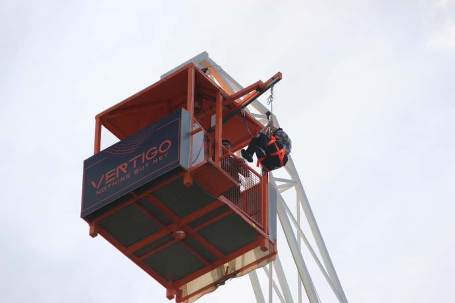 Rotorua: Velocity Valley - NEW Vertigo 43m drop - Landing in the Safety Net
