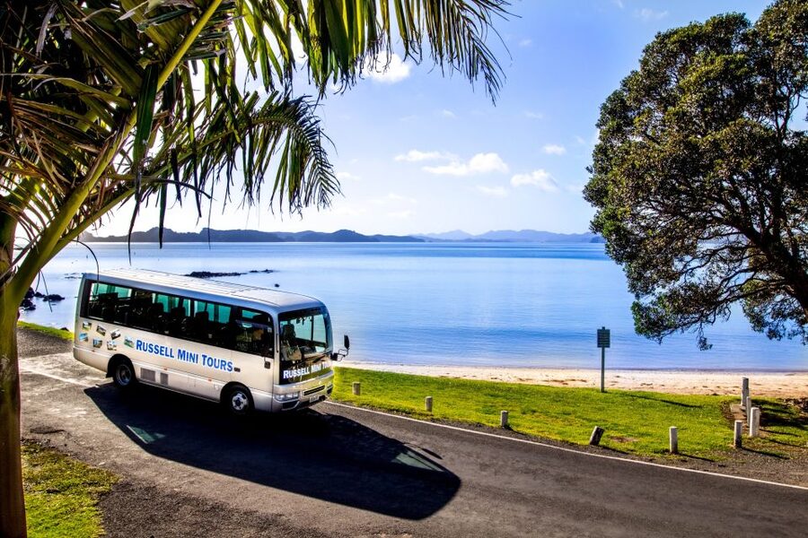 Russell: 1-Hour Sightseeing Tour by Coach & Long Beach - Long Beach and a different side of Kororāreka