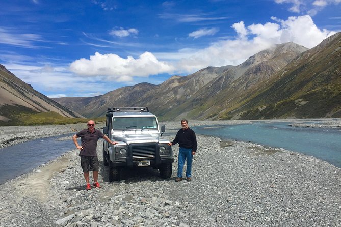 Scenic 4WD Tour Lake Tekapo Backcountry - Looking toward Lake Pukaki, Mount Tasman, and Aoraki Mount Cook
