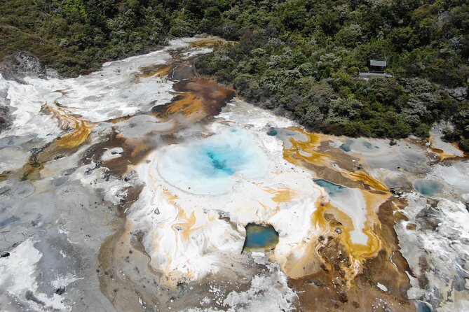 Self-Guided Geothermal Tour in Orakei Korako - Crossing the lake to Orakei Korako