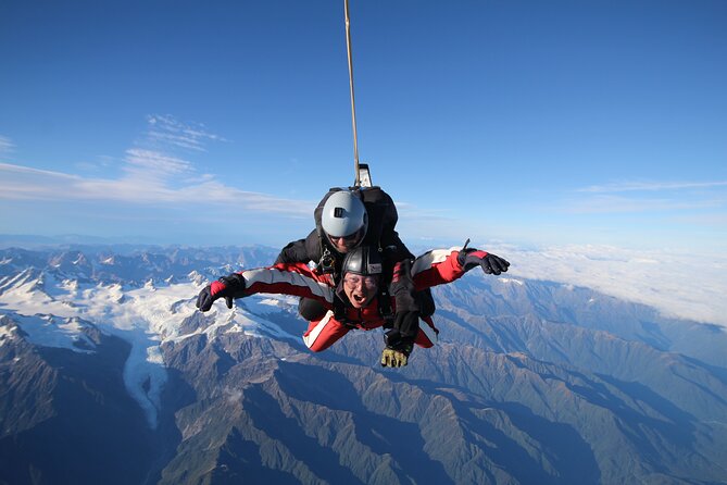 Tandem Skydive 13,000ft from Franz Josef - Key points at a glance