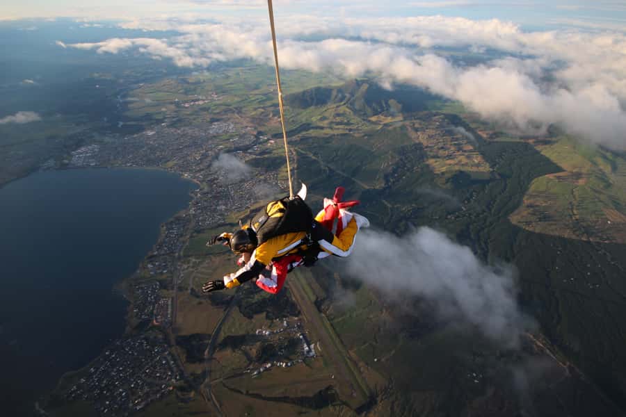 Tandem Skydive Experience in Taupo - The scenic airplane ride to 12,000, 15,000, or 16,500 feet