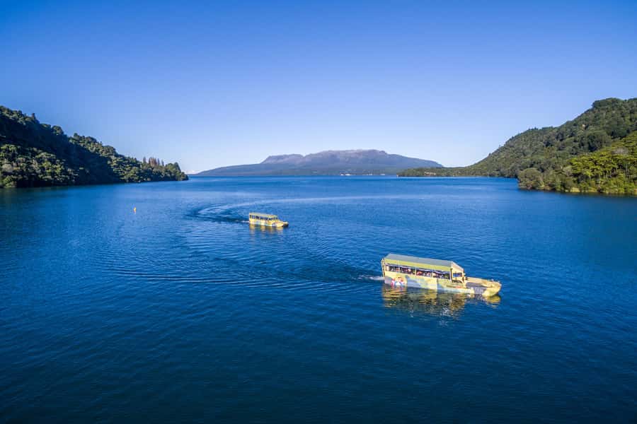 Tarawera and Lakes 2-Hour Duck Eco Tour - Leaving Rotorua on Fenton Street
