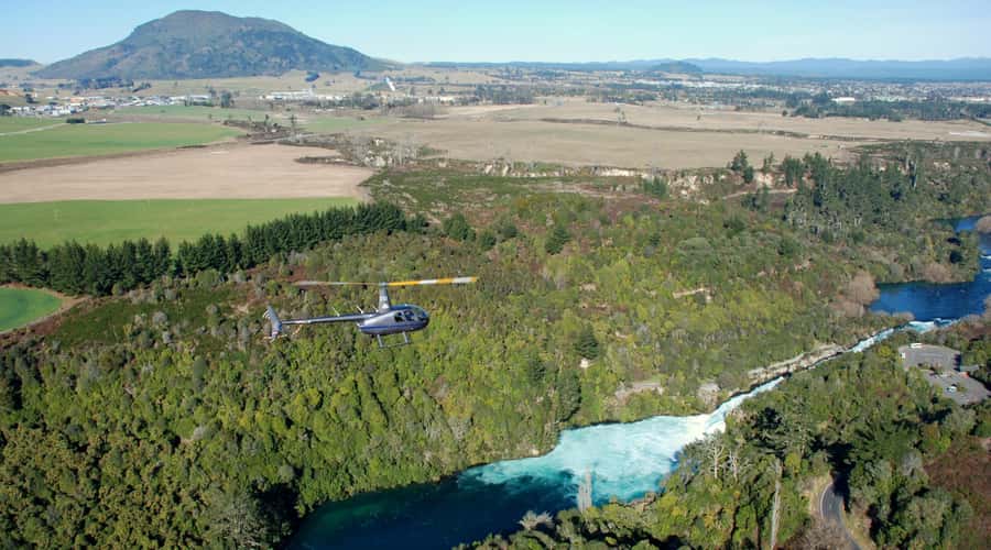 Taupo: Huka Falls Helicopter Ride - Huka Falls makes a powerful first impression