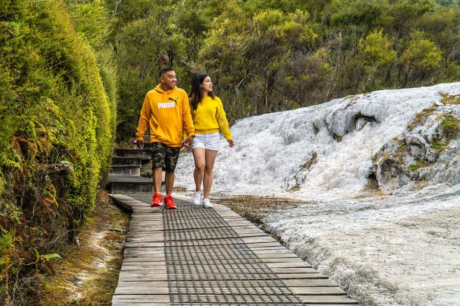 Taupo: Orakei Korako Geothermal Park and Cave Entry Ticket - Starting at the visitor center near Taupo