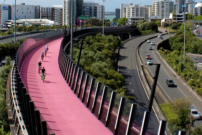 The Classic: our most popular electric bike tour of Auckland's Highlights - Silo Park, Wynyard Quarter, and the Pink Path