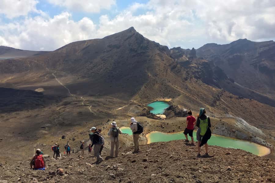 Tongariro Alpine Crossing: Round-Trip Shuttle Service - The first miles through volcanic country
